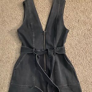 TRADE alice olivia denim zip dress size 4